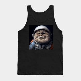 Astronaut Cat in Space - British Longhair Tank Top